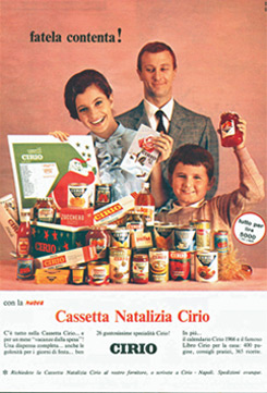 Pubblicità Cassetta nataliazia, 1956